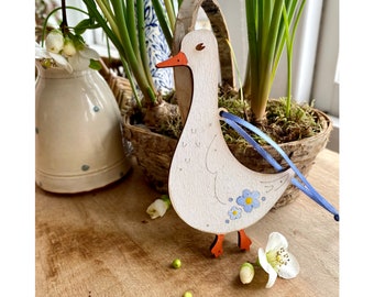 Spring - A Pretty Goose Decoration