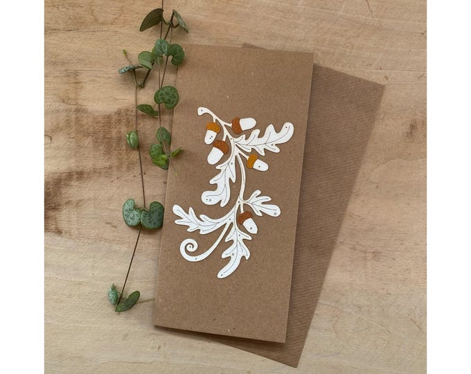 Paper - Cut Cards: Oak Leaf