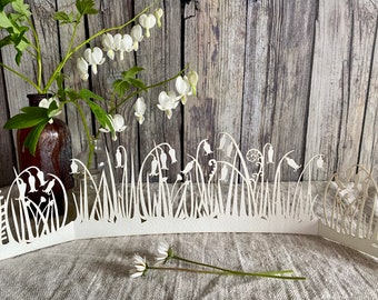 Paper Cut Cards: A Dainty Bluebell Frieze