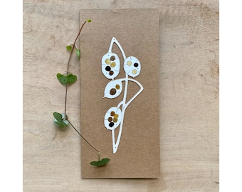 Paper - Cut Cards: Hand Coloured Honesty (Luminaria)
