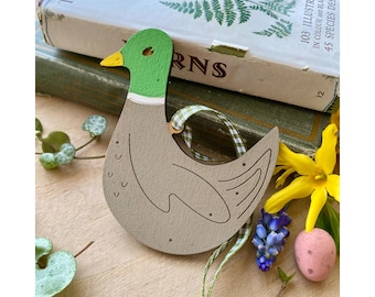 Hand Painted Duck Decoration