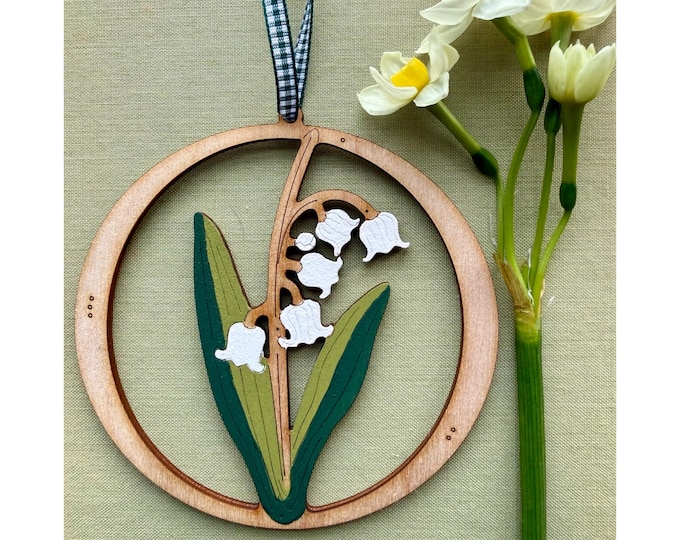 A Small, Deco Style, Lily of the Valley Rondel