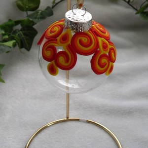 Fiery Spiral Ornament  O-082
