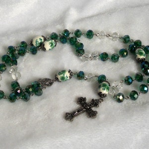 Glasschliff-Rosenkranz N-082