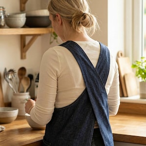 white christmas dresses DENIM Belted Apron Dress – Frock Me Out