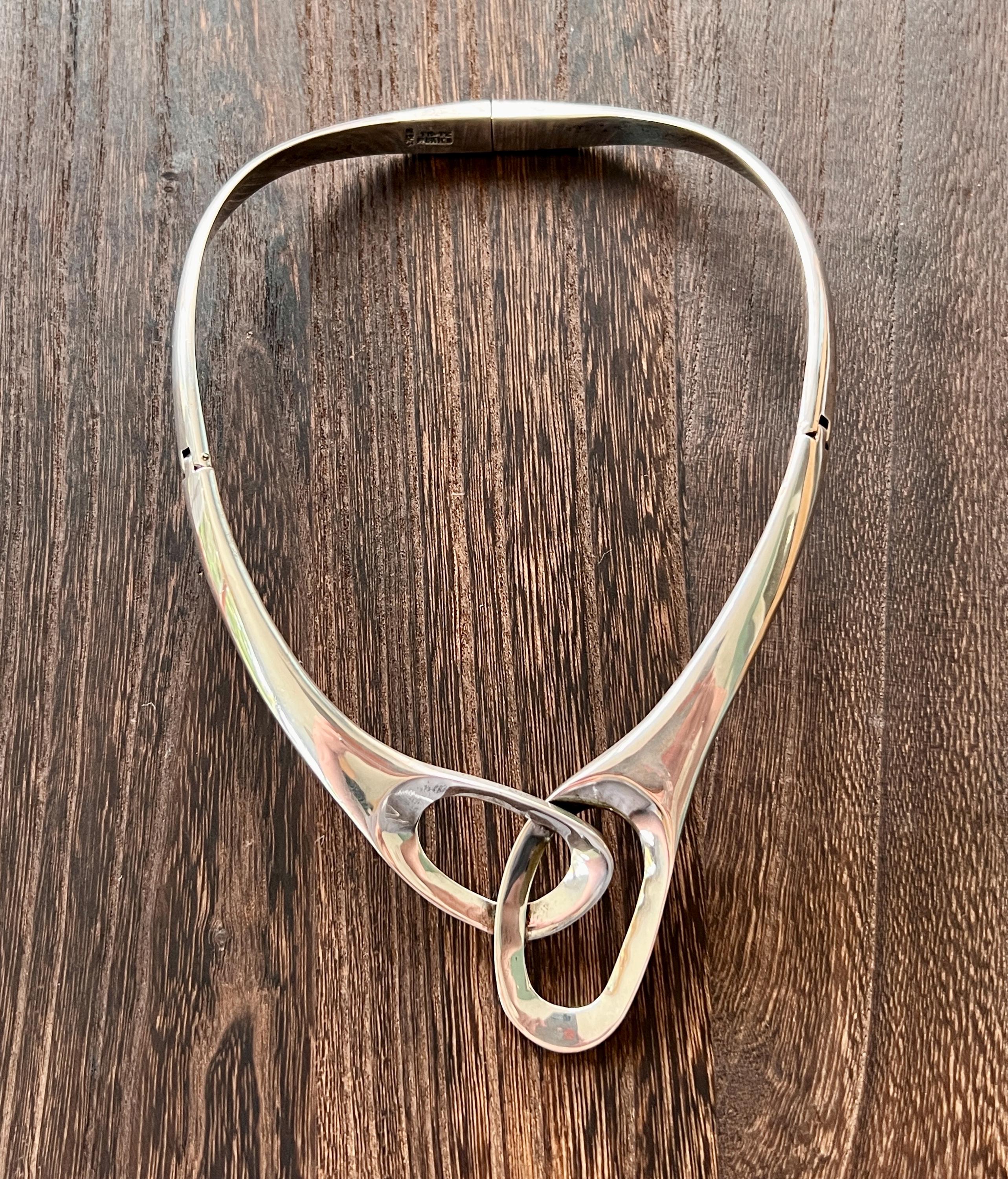 Vintage Mexican Silver Necklace - Etsy