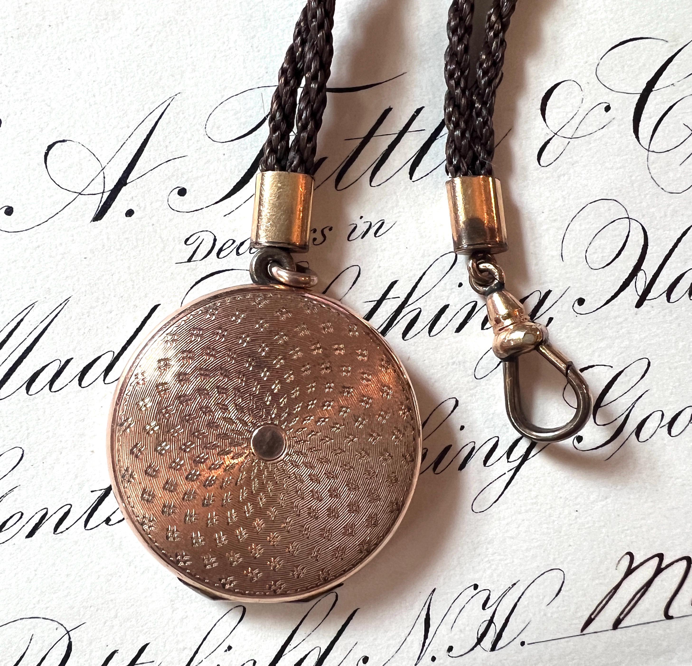 Antique Victorian SKM Gold Tone Locket