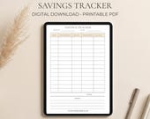 Monthly Saving Tracker | Home Finance Organizer | Simple Budget Tool