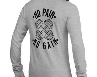 Camiseta manga larga con diseño parte atrás ideal para Gym