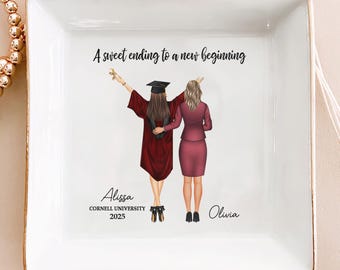 Graduation Gift A Sweet Ending To A New Beginning - Personalized Jewelry Dish