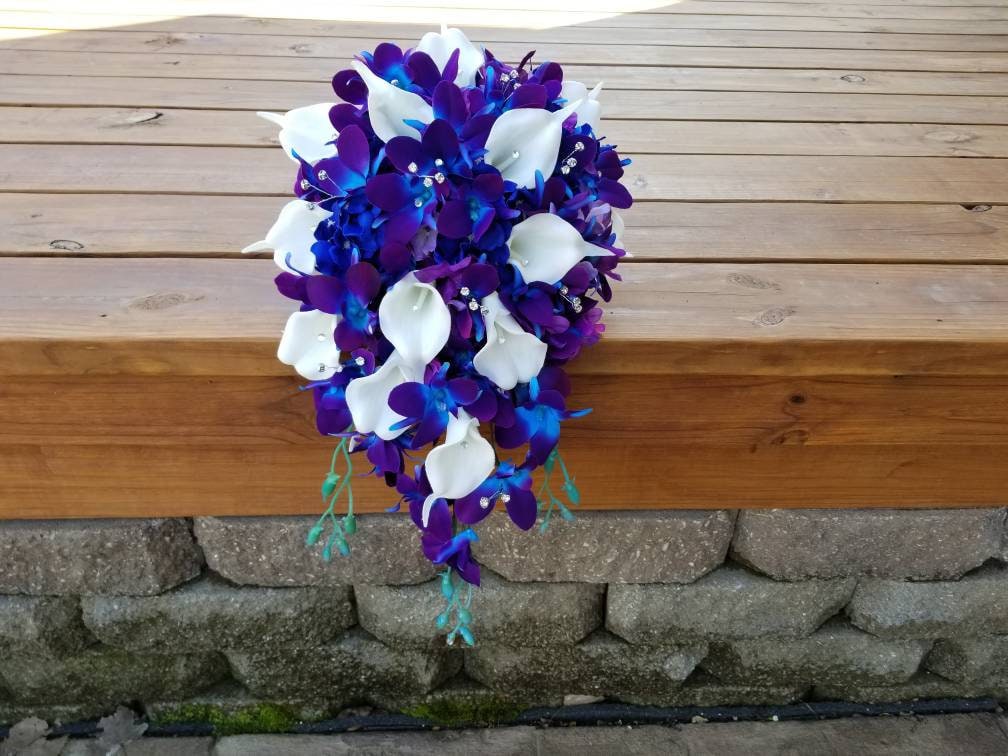 Cascading Orchid Bridal Bouquet