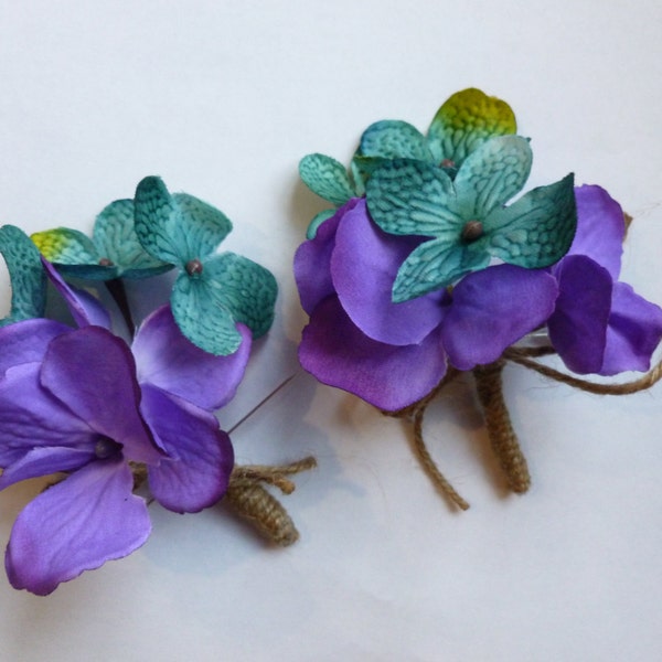 Hydrangea boutonniere, rustic country hydrangea boutonniere, Customizable, button hole, corsage