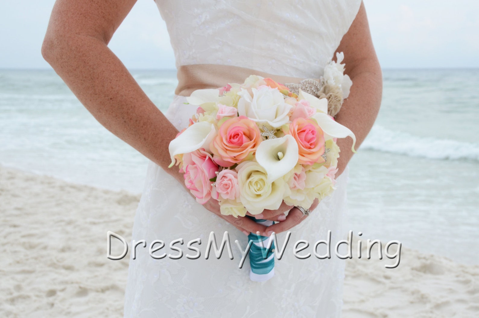 Real Touch Rose Calla Lily Hydrangea Bouquet Light Pink Etsy