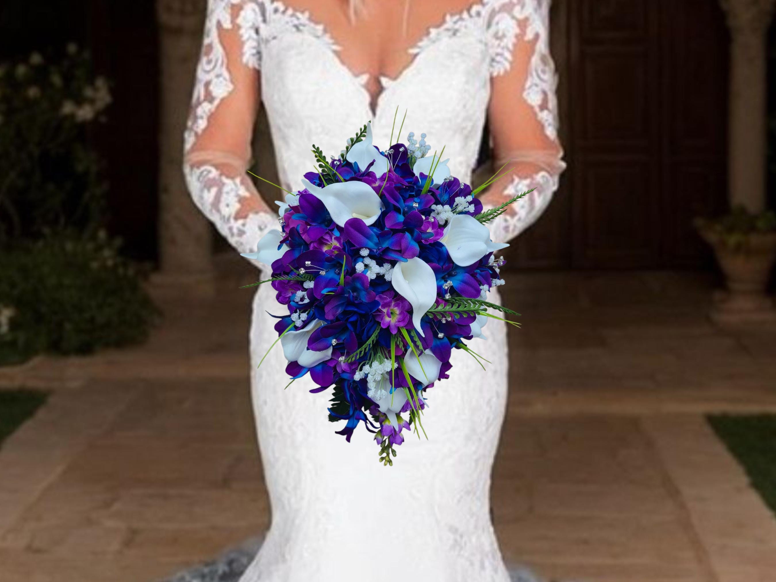 Galaxy Orchid Bridal Bouquet