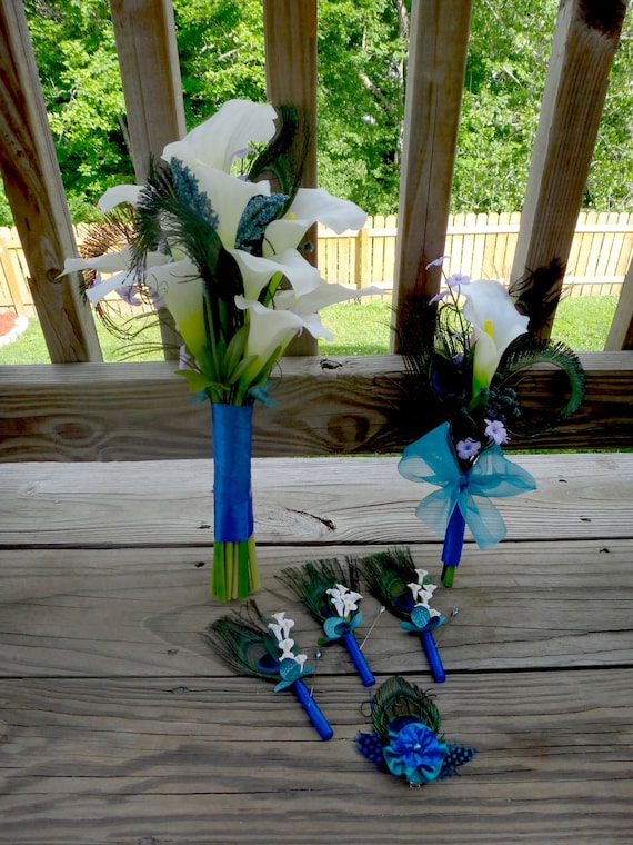 Single stem bouquet best sale bridesmaid