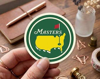 Masters Sticker, Augusta National Vinyl Decal for Laptop & Water Bottle, Premium Multi-Size 2-11 inch, Golf Lover Gift