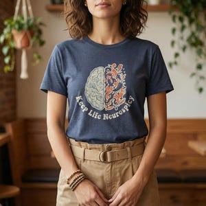 Keep Life Neurospicy Shirt | Neurodivergent ADHD Gift for Her | Neurospicy T-Shirt | Autism Awareness Tee | Minimalist Aesthetic Shirt