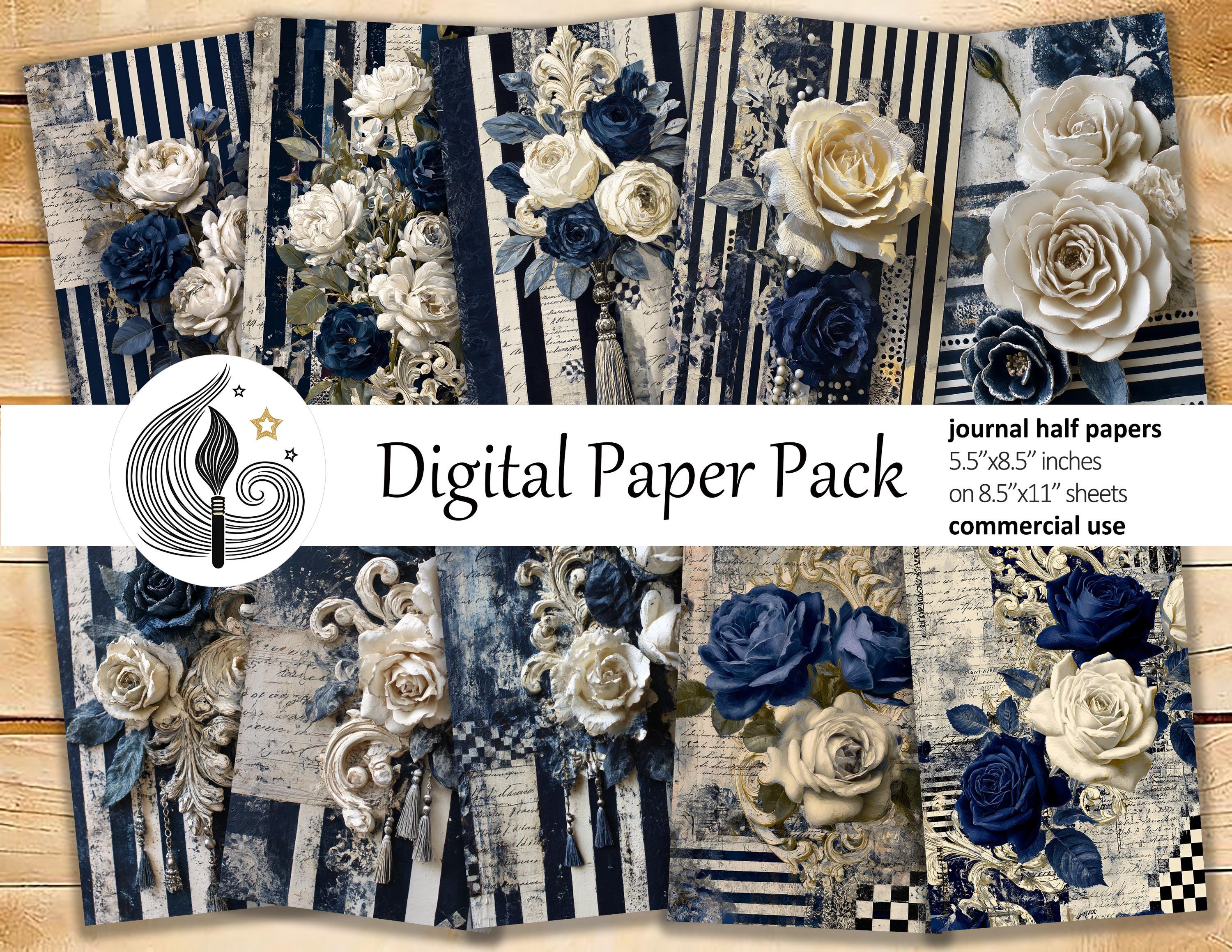 Blue rose journal - Etsy 日本
