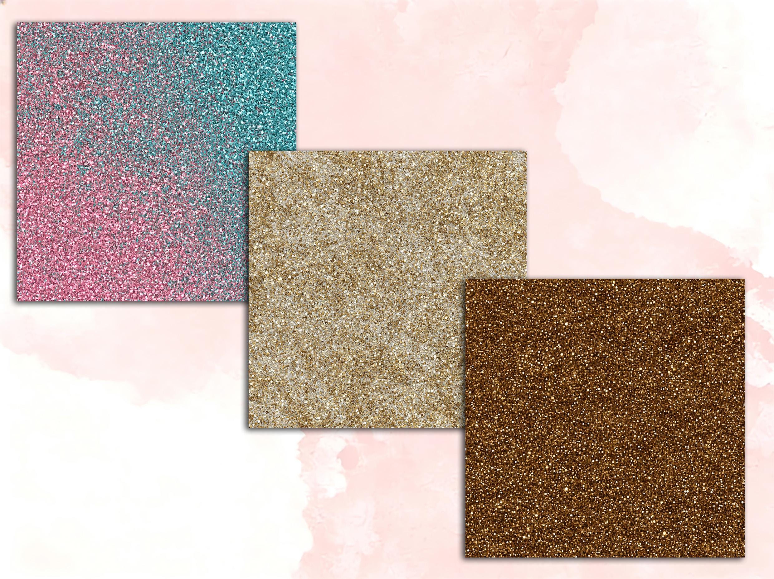 Glitter Seamless Patterns: Metallic Digital Paper Pack With Gold Silver ...