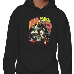 Iron Mike Tyson Portrait Hoodie | Boxing Champion Graphic Sweatshirt