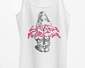 Camiseta sin mangas Latina Foreva, Camiseta sin mangas Orgullo Latino, Camiseta sin mangas con estampado retro latino, Regalo para mujeres latinas, Camiseta sin mangas Cultura Hispana, Ropa urbana de verano