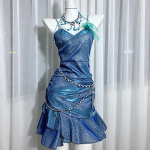 ariel sparkly blue dress Sparkle This Deluxe Ariel Costume gives your little one the appearance of the character from the film Disney Fantasy Pin Ariel The