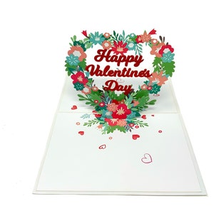 Personalised Pop-Up Valentine’s Heart Card | 3D Love Heart Greeting | Handmade Card | Unique Gift for Valentine’s Day and Romantic Moments