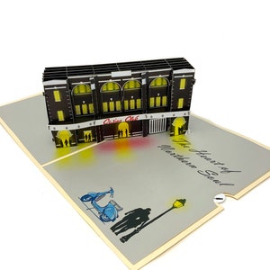 ウィガンカジノの3Dポップアップグリーティングカード、彼と彼女のための3Dカード、レーザーカット、手作業で組み立てられたペーパーアート、誰かを笑顔にします