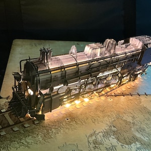 Light-Up Pop-Up Train | 3D Train Decoration | Illuminated Locomotive Display |  Gift