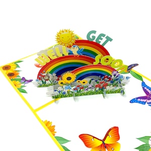Carte de rétablissement pop-up personnalisée | Salutation de guérison 3D | Carte faite main | Cadeau unique pour la récupération et le réconfort