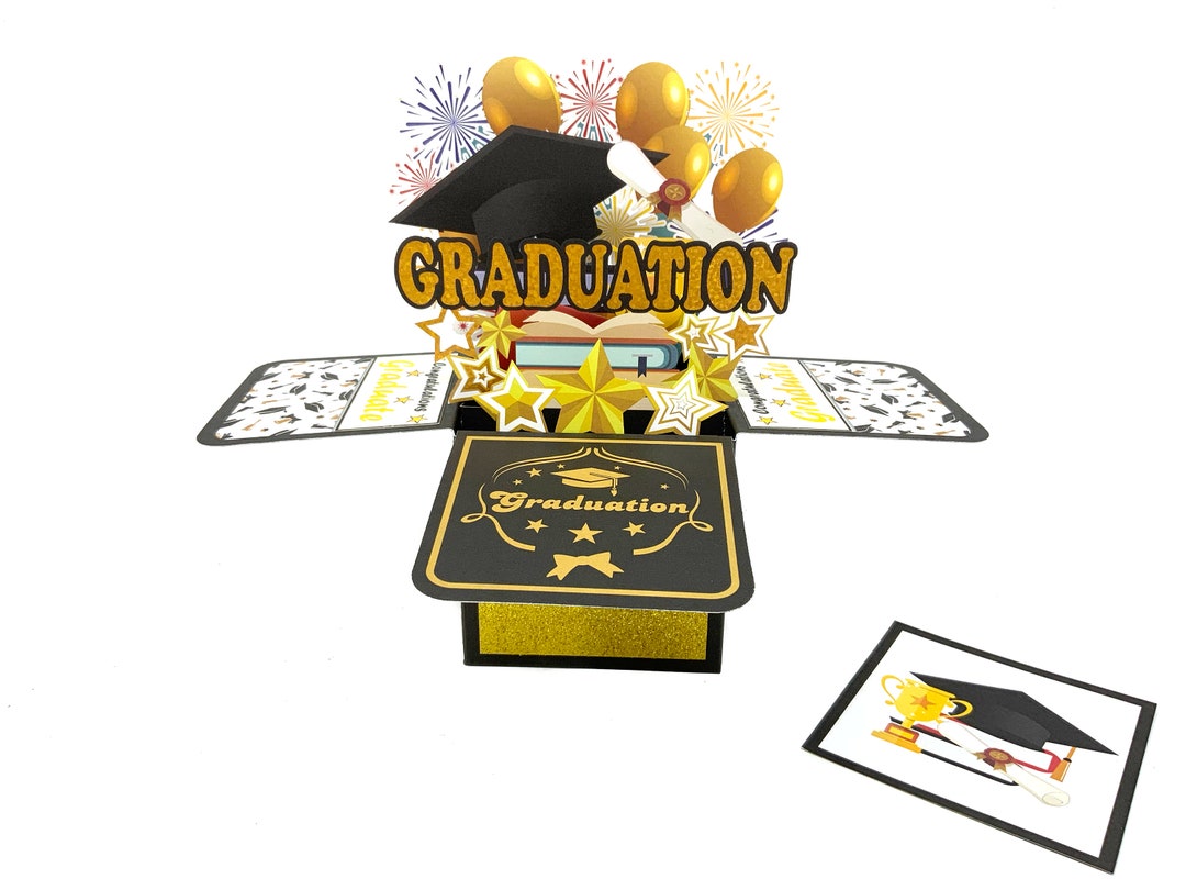 3D Graduation Pop up Card - Etsy