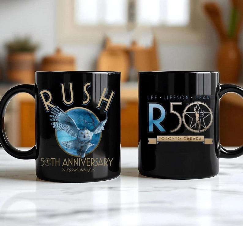 RUSH Band R50 Flight Mug, Reunion 2026 Coffee Mug - Etsy