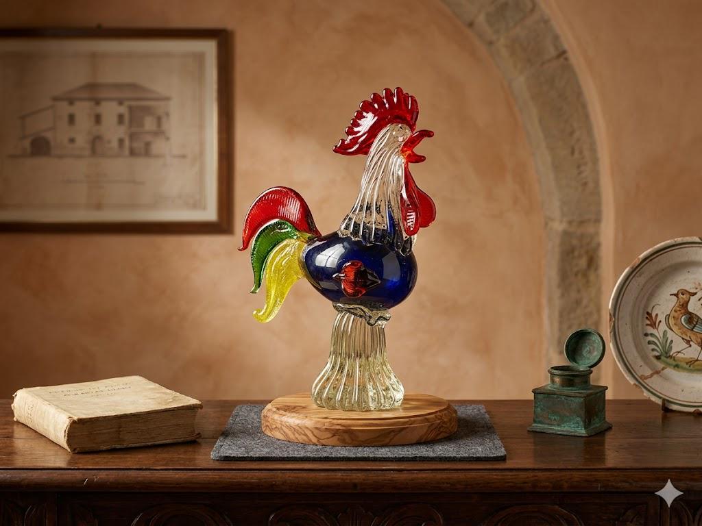Vintage Murano Glass Rooster - Etsy Canada