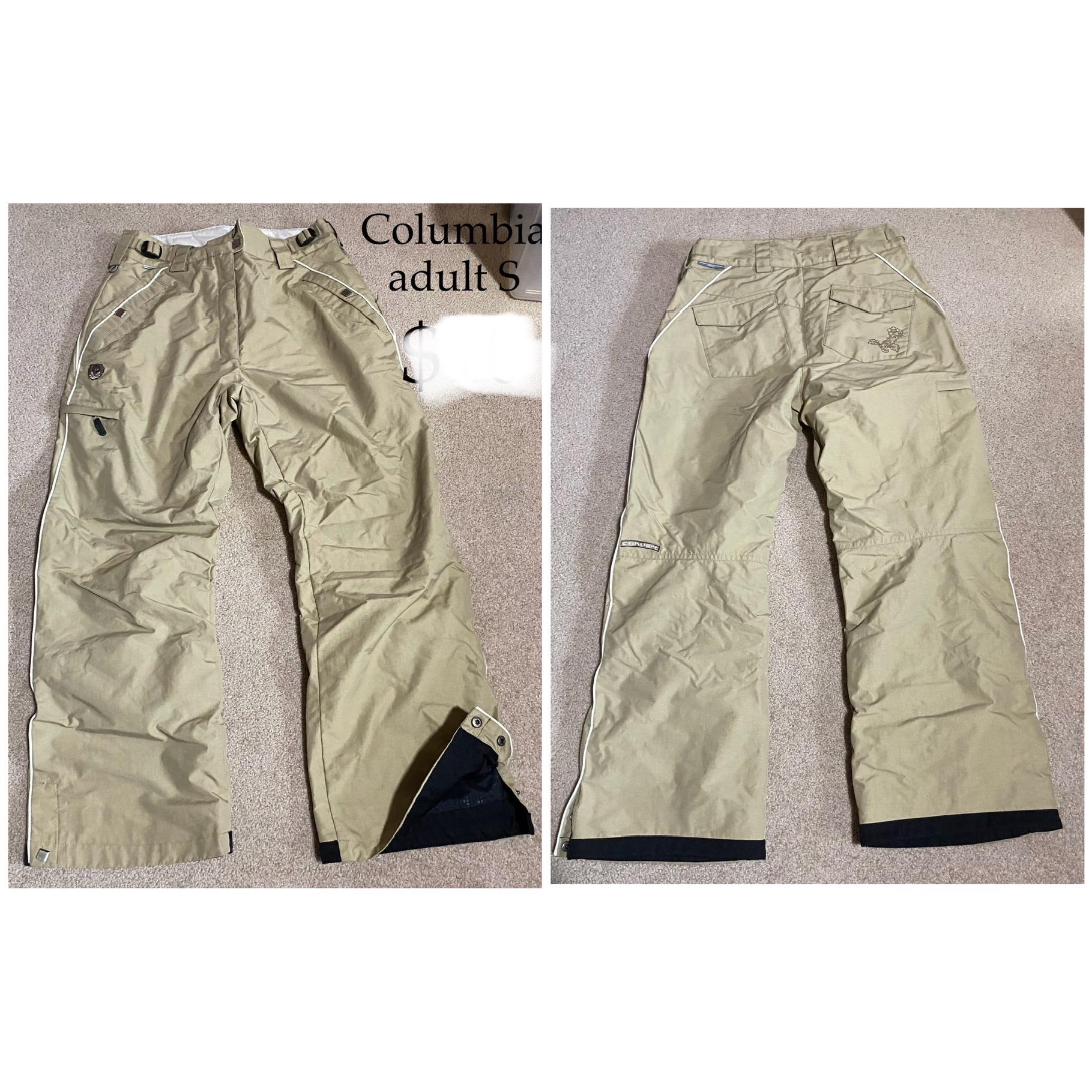 Vintage Columbia Convert Ski Pants Women's Small - Khaki Tan Y2K