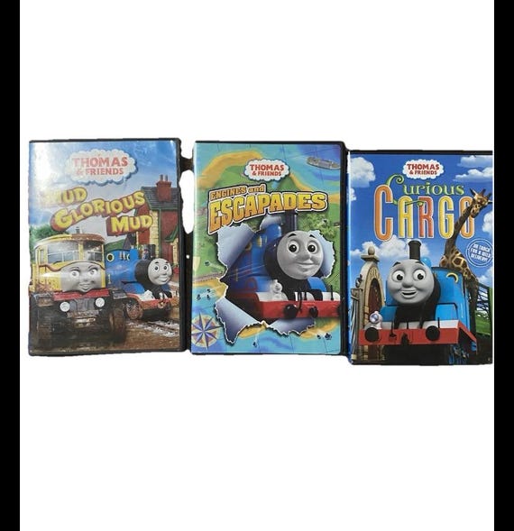 Thomas & Friends DVD Lot Curious Cargo Mud Glorious Mud Engines