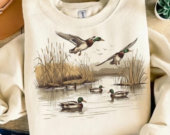 Retro Flying Mallard Duck PNG, Duck Hunting Png Sublimation, Duck Hunter png, Mallard png, Hunting Sublimation, Fall Duck Png Trendy Pnglogo