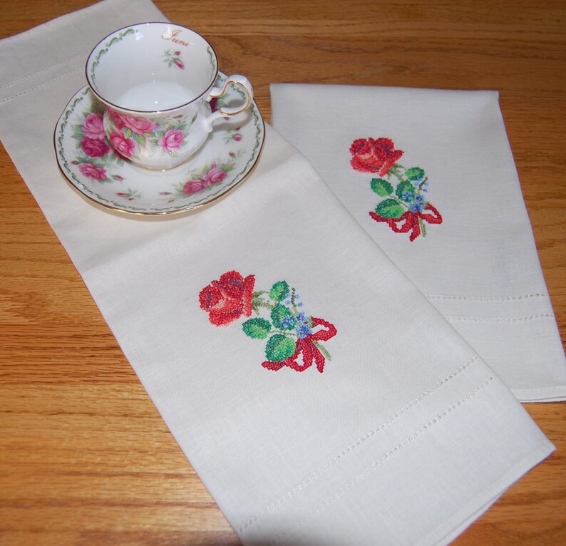 Valentine's Day Napkins. For your most romantic dinner. Etsy