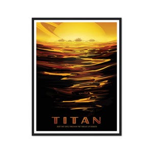 Kepler-16b Exoplanet Vintage Space Travel Poster, Binary Star System Art Print, Retro Sci Fi Wall Decor, Planet Art Print, Space Wall Art