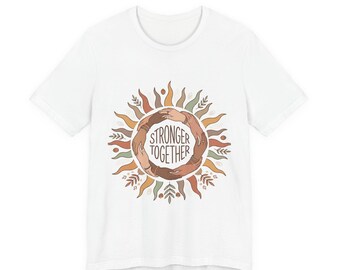 Camiseta con gráfico minimalista y diseño de texto simple