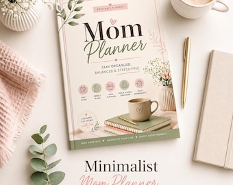 Mom Planner Printable: Daily, Weekly, Meal, Kids Schedule Organizer (Instant Download PDF)