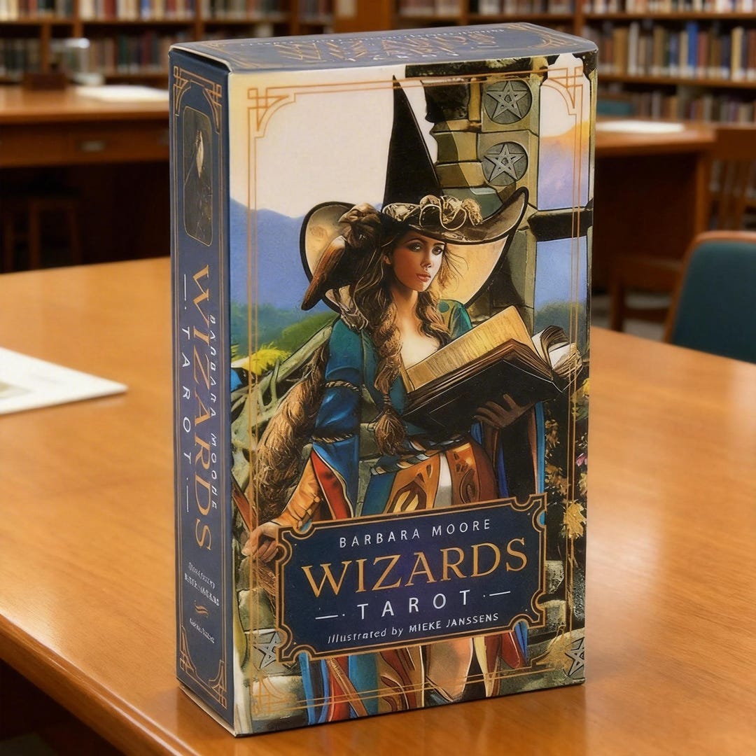 Wizards Tarot Deck by Barbara Moore, Fantasy Magic Tarot Cards ...