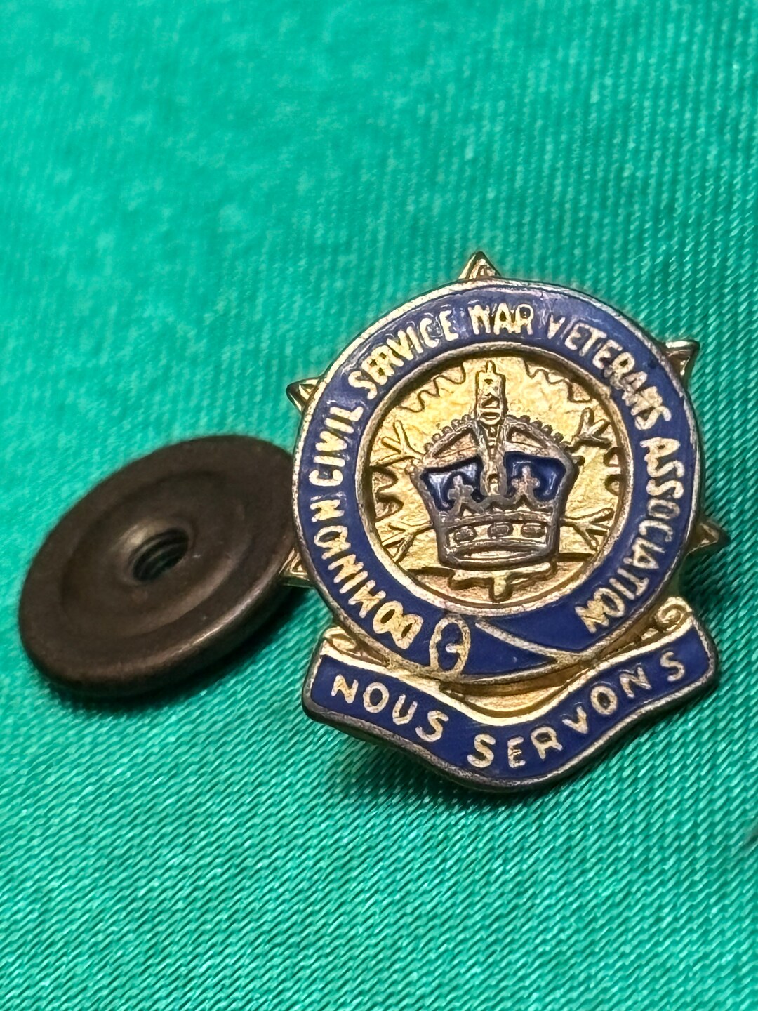 Vintage Dominion Civil Service War Veterans Assoc, Bos Servons Award ...