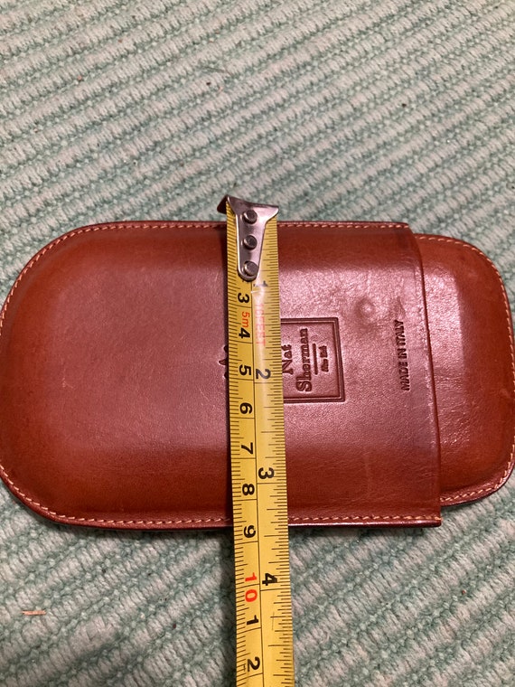 Nat Sherman cigar case, leather cigar case, desig… - image 7