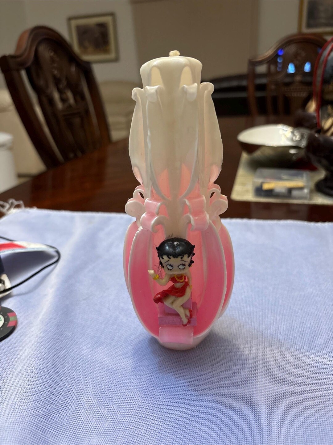 Vintage Betty Boop Decorstive Ribbon Candle, Vintage Betty Boop Ribbon