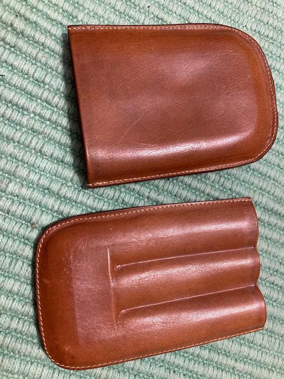 Nat Sherman cigar case, leather cigar case, desig… - image 5