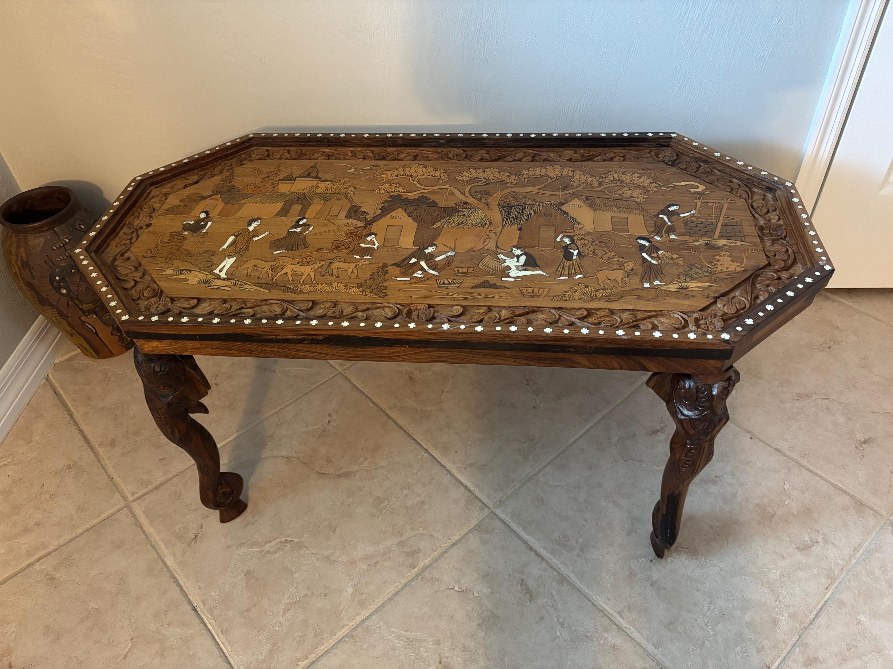 Anglo Indian Antique Table - Etsy