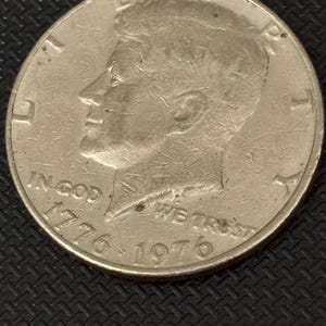 opportunity to obtain an,  authentic historical John F Kennedy half silver dollar, 1776-1976 bicentennial 50 cent coin AFFORDABLE USA