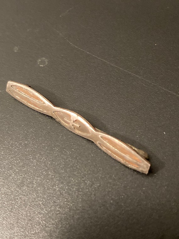 Antique early 19c art deco carved bar pin, antique