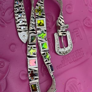Zebra Fur Belt - Etsy display picture 2