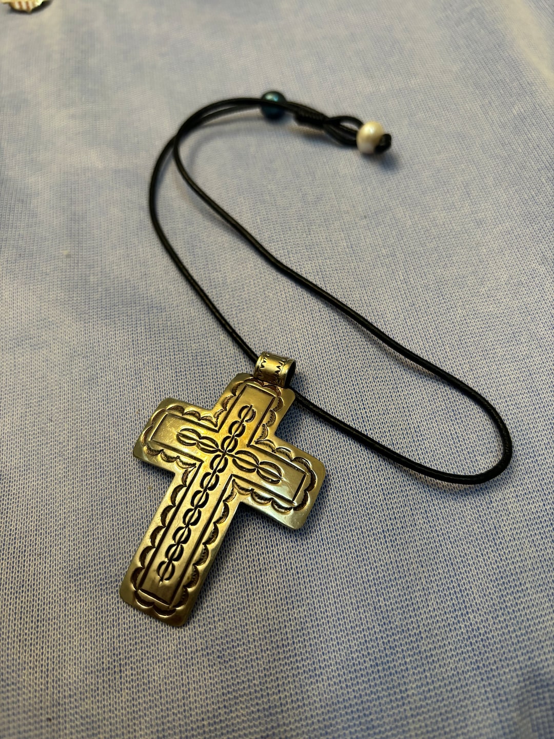 Alpaca Cross Vintage Alpaca Silver Cross, Vintage Alpaca Southwestern Embossed Cross ...